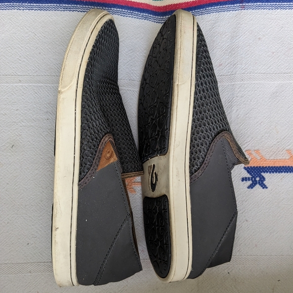 Olukai grey mesh slip on sneakers - Picture 3 of 5